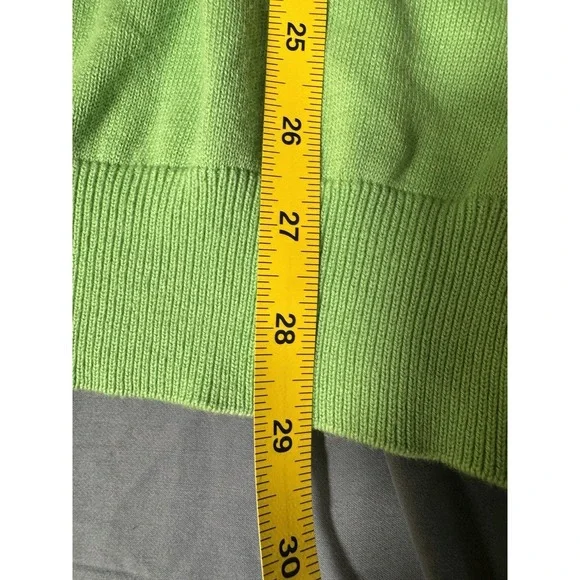 Greg Norman Med Pull Over Golf Sweater Long Sleeve V Neck light green XL - Picture 7 of 11